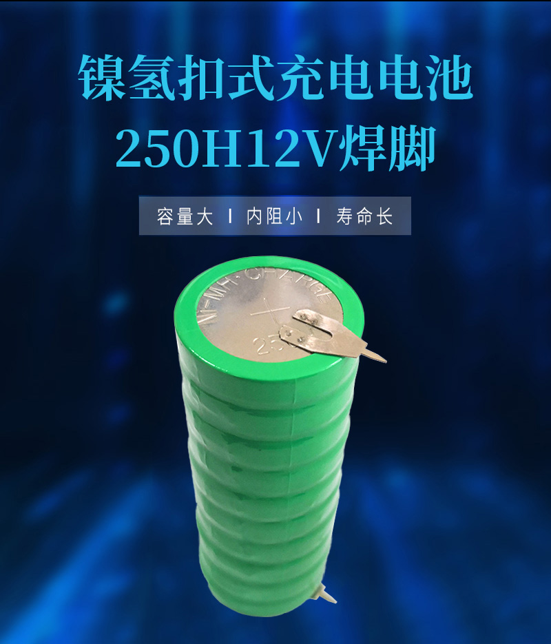 250H12V镍氢焊脚电池海报